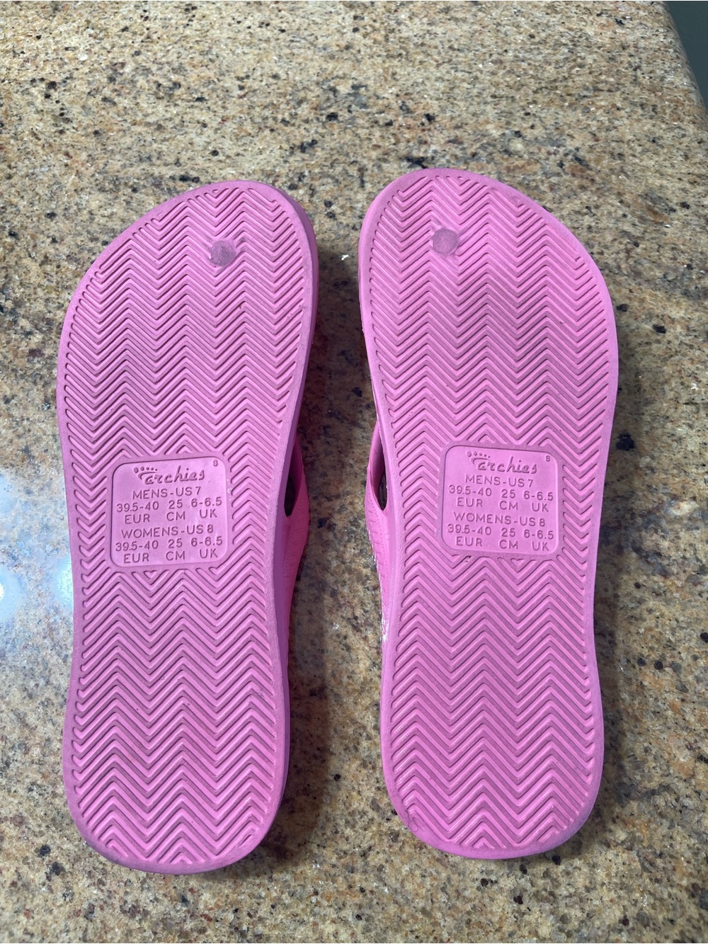 ARCHIE’S Pink Flip Flop Sandals for Women size 8 -Worn One Time ! - Picture 10 of 10